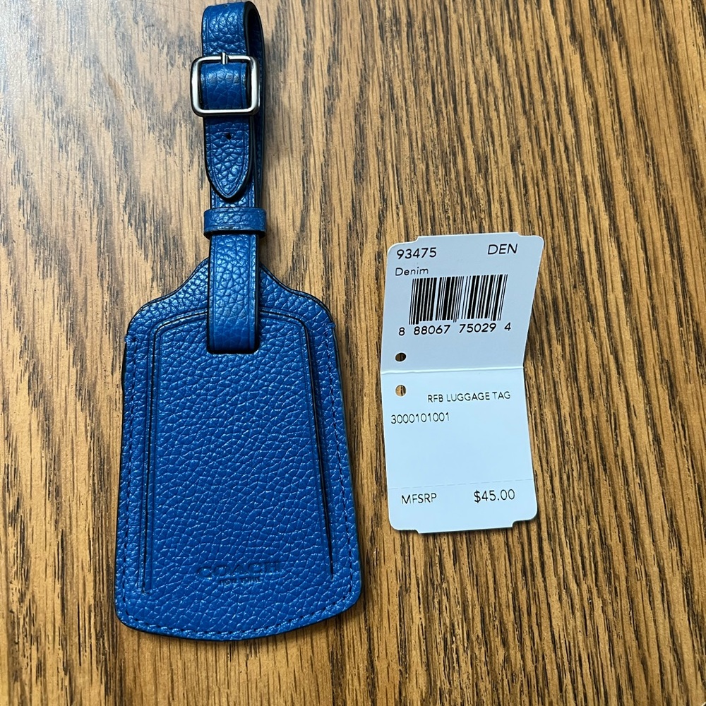 Coach luggage tag